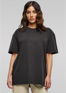 BYB - Γυναικείο T-shirt Oversized Acid Wash BY270-00007 Build Your Brand Black