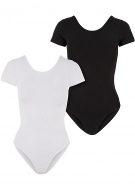 Ladies Organic Stretch Jersey Body 2-Pack Urban Classics TB6170A white+black