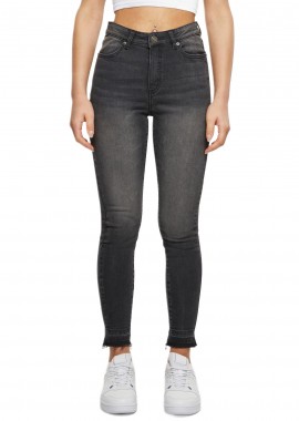 Urban Classics - Skinny Fit Jeans TB6865-00709 Urban Classics black washed