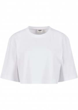 Urban Classics - Ladies Heavy Organic Oversized Cropped Tee Urban Classics TB6868 white