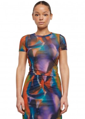Urban Classics - Ladies AOP Mesh Tee Urban Classics TB6880 multicolorreflection