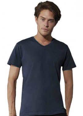B & C - Ανδρικό T-Shirt V-Neck TM044 B & C Organic Inspire Navy