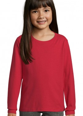 Παιδικό Μακρυμάνικο T-shirt 02947 SOL'S Imperial LSL Kids Red