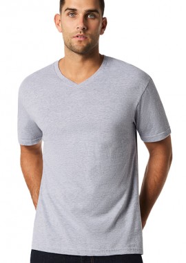 Gildan - V-Neck T-Shirt Softstyle Gildan 64V00 Sport Grey