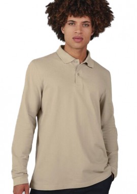 B & C - Μπλούζα Polo Μακρυμάνικη PU425 B & C My Polo 180 LSL Ανδρική Mastic