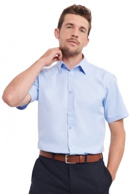 Russell - Κοντομάνικο Πουκάμισο R-963M-0 Russell Herringbone Shirt Light Blue