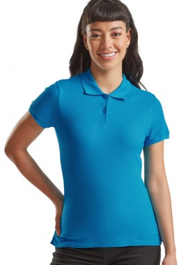 Γυναικεία Μπλούζα Polo 63-030-0 Fruit of the Loom Azure Blue