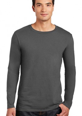 Gildan - Μακρυμάνικο T-Shirt 64400 Gildan Softstyle Charcoal