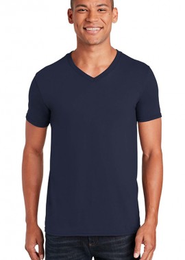 Gildan - Ανδρικό T-Shirt Softstyle 64V00 Gildan V-Neck Navy