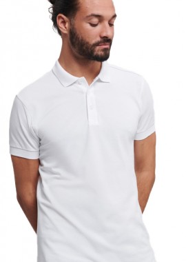 Ανδρική Μπλούζα Polo R-566M-0 Russell Fitted Stretch Slim Fit White