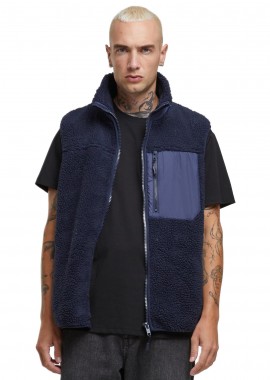 Urban Classics - Γιλέκο Sherpa TB6723-00155 Urban Classics Navy
