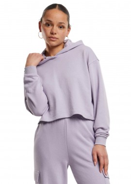 Urban Classics - Ladies Oversized Cropped Light Terry Hoodie Urban Classics TB6854-14120 Dustylilac