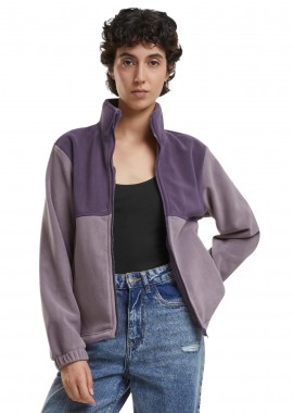 Urban Classics - Ladies Double Polarfleece Jacket Urban Classics TB6905-17541 Purplenight/Fadedpurple