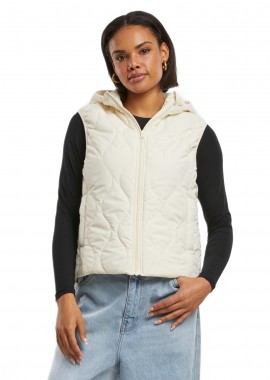 Urban Classics - Γυναικείο Αμάνικο Μπουφάν Puffer TB7009-02903 Urban Classics Whitesand