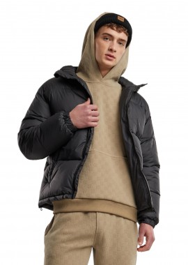 Urban Classics - Μπουφάν Puffer με Κουκούλα TB7257 Urban Classics Black