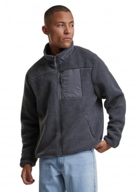 Urban Classics - Teddy Jacket TB7260-15265 Urban Classics Cloudgrey