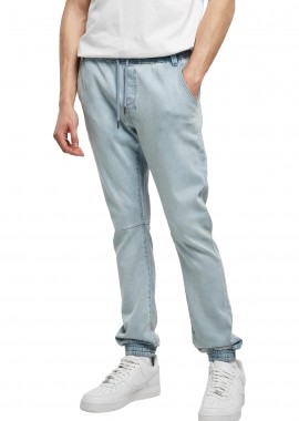 Παντελόνι Denim με λάστιχο Urban Classics TB1794-02294 Lighter Washed