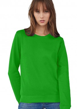 B & C - Γυναικείο Φούτερ WW32B B & C Organic Crew Neck French Terry Apple Green