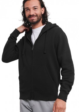 Φούτερ με Κουκούλα και Φερμουάρ Authentic Zip Hoodie R-266M-0 Russell Black
