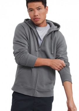 Russell - Φούτερ με Κουκούλα και Φερμουάρ Authentic Zip Hoodie R-266M-0 Russell Convoy Grey