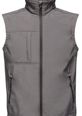 Regatta - Ανδρικό Αμάνικο Μπουφάν Softshell TRA848 Regatta Octagon II Seal Grey/Black