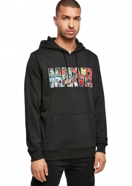 Marvel Logo Character Hoodie Merchcode MC620 Black