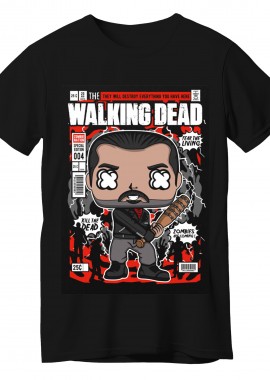 Pop Culture - T-Shirt Negan Walking Dead Pop Culture Black
