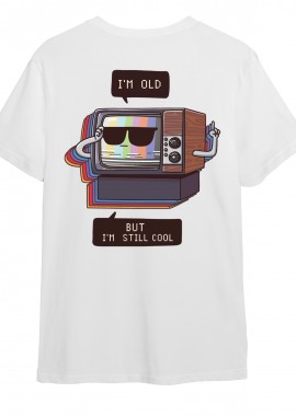Pop Culture - T-Shirt Old But Still Cool Pop Culture White
