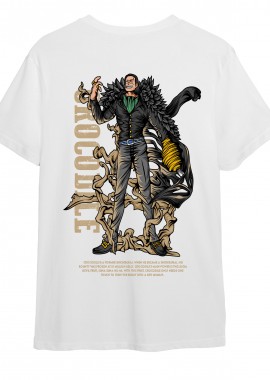 Pop Culture - T-Shirt One Piece Crocodile Pop Culture White