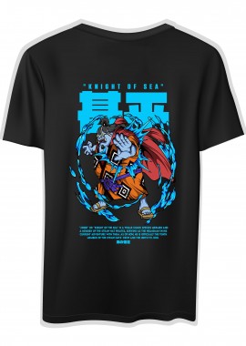 T-Shirt One Piece Jinbei Pop Culture Black