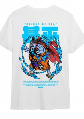 Pop Culture - T-Shirt One Piece Jinbei Pop Culture White