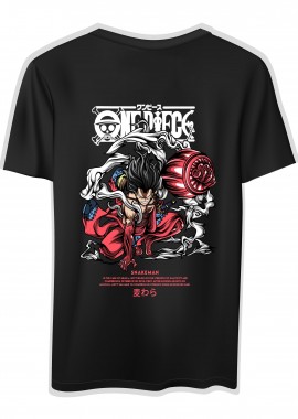 Pop Culture - T-Shirt One Piece Luffy Snakeman Pop Culture Black