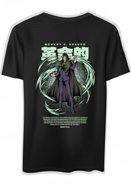 Pop Culture - T-Shirt One Piece Monkey D. Dragon Pop Culture Black