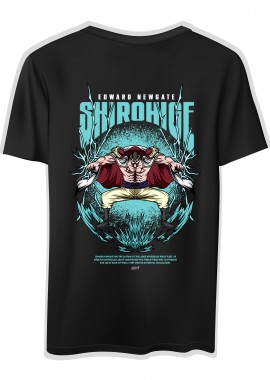 Pop Culture - T-Shirt One Piece Shirohige White Pop Culture Black
