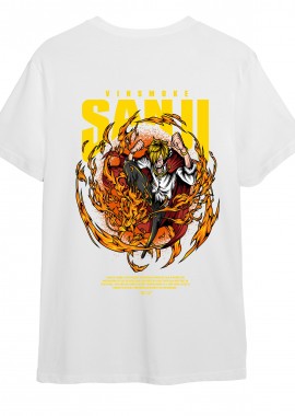 Pop Culture - T-Shirt One Piece Vinsmoke Sanji Pop Culture White