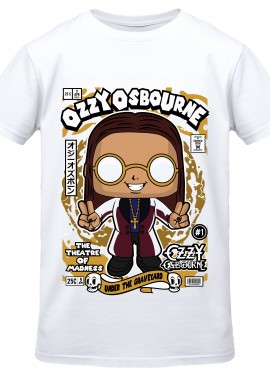 Pop Culture - T-Shirt Ozzy Osbourne Pop Culture White