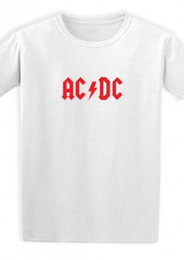Παιδικό T-shirt ACDC Logo Art Rock Avenue White