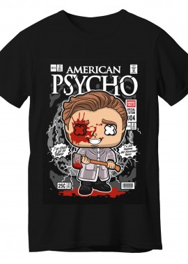 Pop Culture - T-Shirt American Psycho Patrick Bateman Pop Culture Black