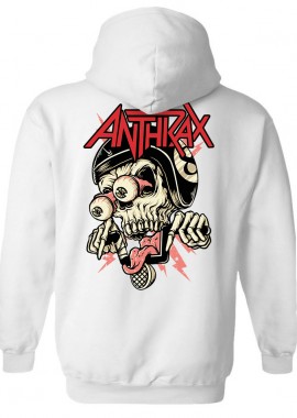 Rock Avenue - Hoodie Anthrax Rock Avenue White