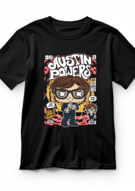 Pop Culture - Παιδικό T-shirt Austin Powers Pop Culture Black