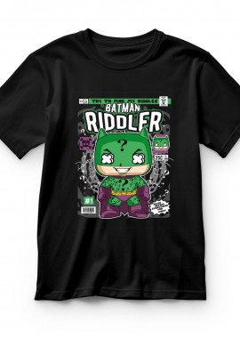 Pop Culture - Παιδικό T-shirt Batman Riddler Pop Culture Black
