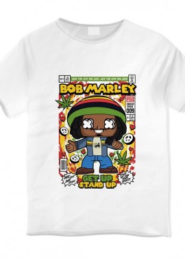 Pop Culture - Παιδικό T-shirt Bob Marley Pop Culture White