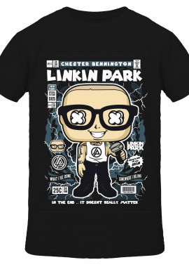 Pop Culture - T-Shirt Chester Bennington Pop Culture Black
