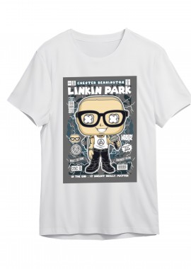 Pop Culture - T-Shirt Chester Bennington Pop Culture White