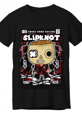Pop Culture - T-Shirt Corey Taylor Slipknot Pop Culture Black