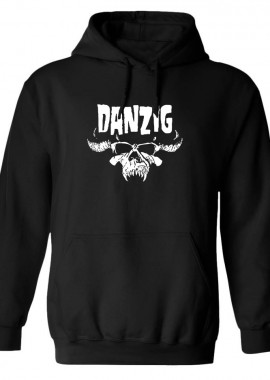 Rock Avenue - Hoodie Danzig Skull Rock Avenue Black