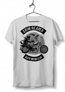 T-Shirt Death Motorcycle Club Pop Culture White