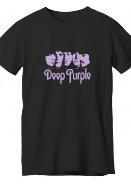 T-Shirt Deep Purple Art1 Rock Avenue Black