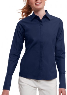 Γυναικείο Πουκάμισο Μακρυμάνικο Stretch R-960F-0 Russell Bright Navy