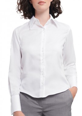 Γυναικείο Μακρυμάνικο Πουκάμισο R-956F-0 Russell 956F Non-iron White